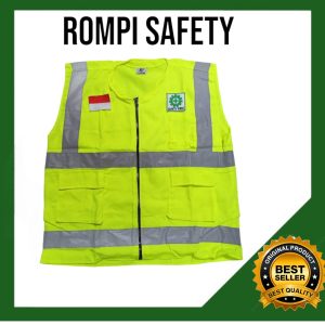 Jual Rompi Safety Drill Hijau Stabilo rompi drill merah / rompi proyek drill / rompi proyek merah rompi proyek drill kantong