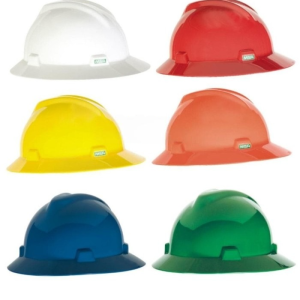 Safety Helmet Proyek MSA Fullbrim Fastrack