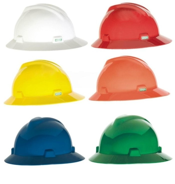 Safety Helmet Proyek MSA Fullbrim Fastrack