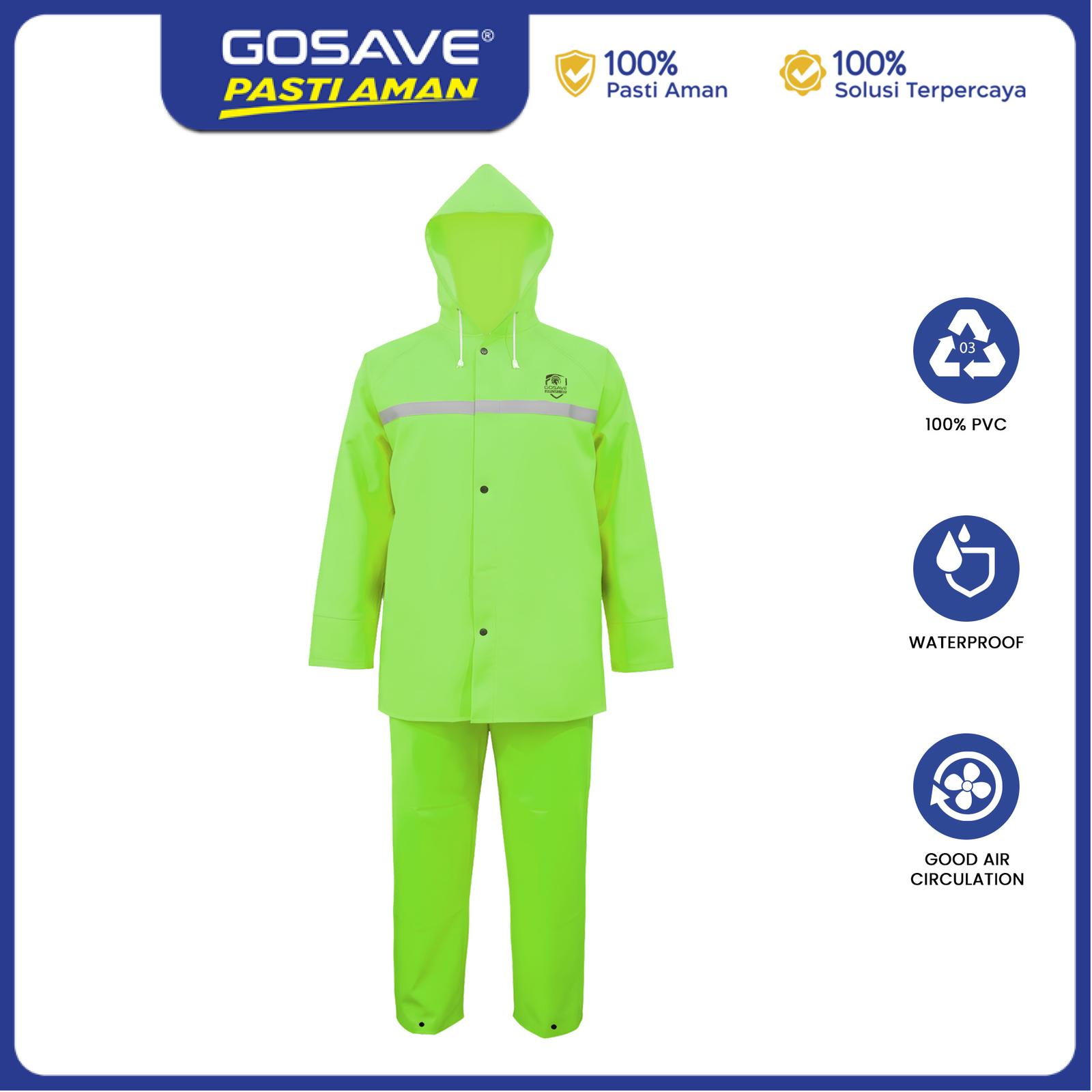 GOSAVE Jas Hujan PVC Jaket Celana