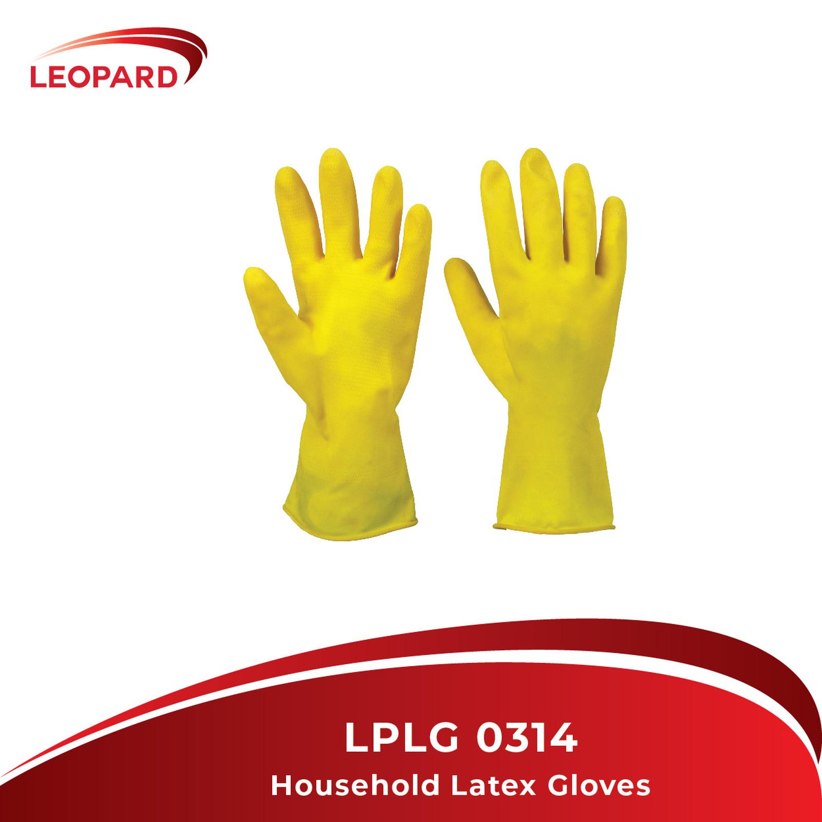 Sarung Tangan LEOPARD HouseHold Latex Gloves 12'' LPLG 0314 - 6