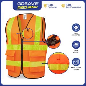 GOSAVE Safety Vest 4 Line Mekanik